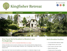 Tablet Screenshot of kingfisher-retreat.co.uk
